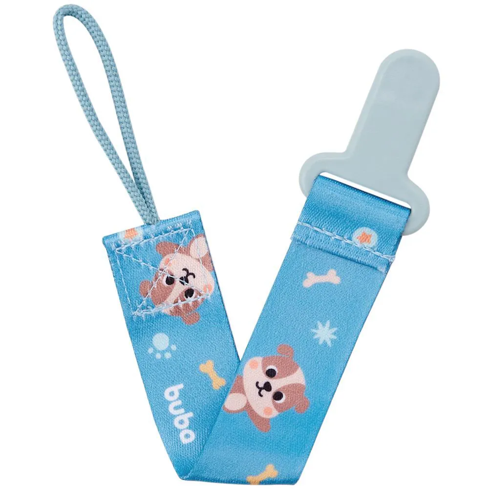 Prendedor de Chupeta Buba Zoo Buba - Cachorro Azul