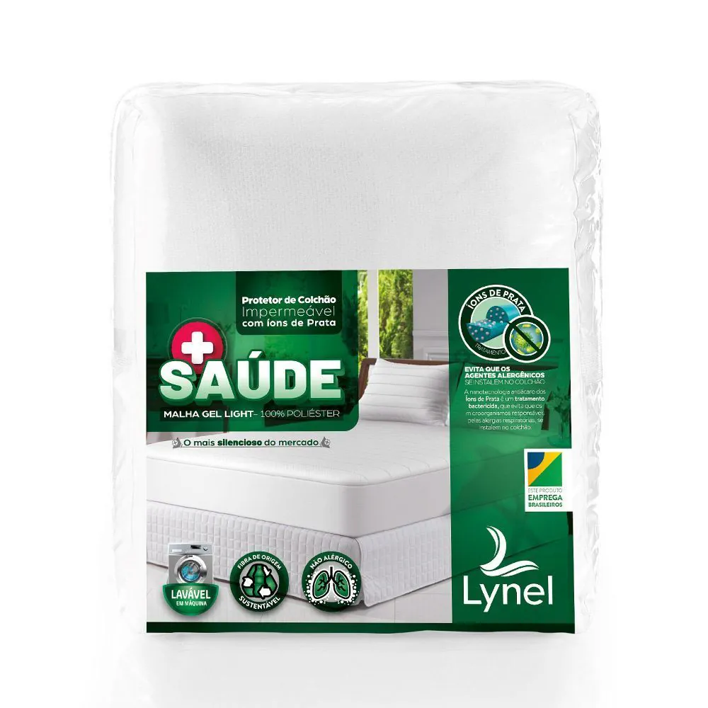 Protetor de Colchão + Saúde Malha King Lynel - Branco