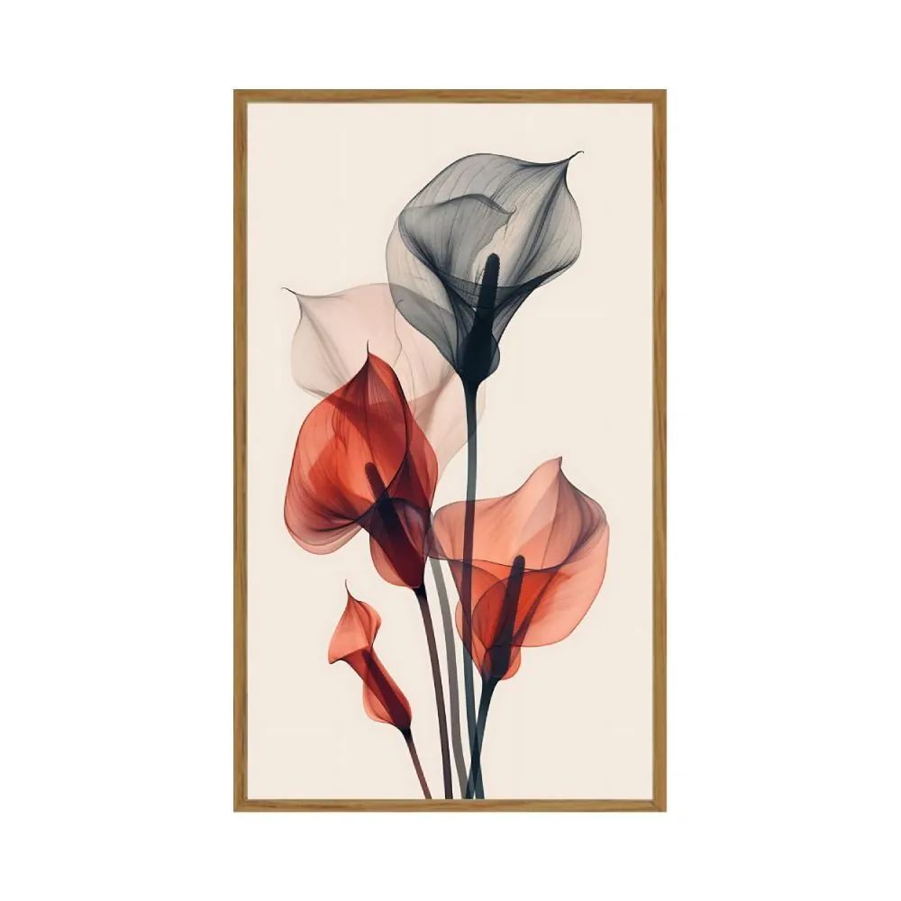 Quadro Decorativo Floral 30X50 Fxquadros - Sortido