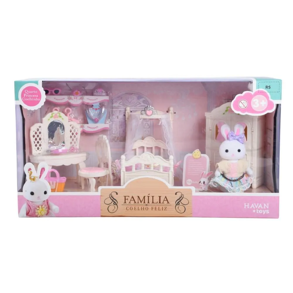 Quarto de Princesa Família Coelho Toys - HBR0873