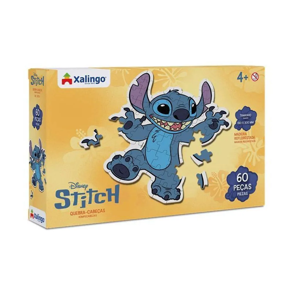 Quebra-Cabeça Stitch 60 Peças Xalingo - 1221.0