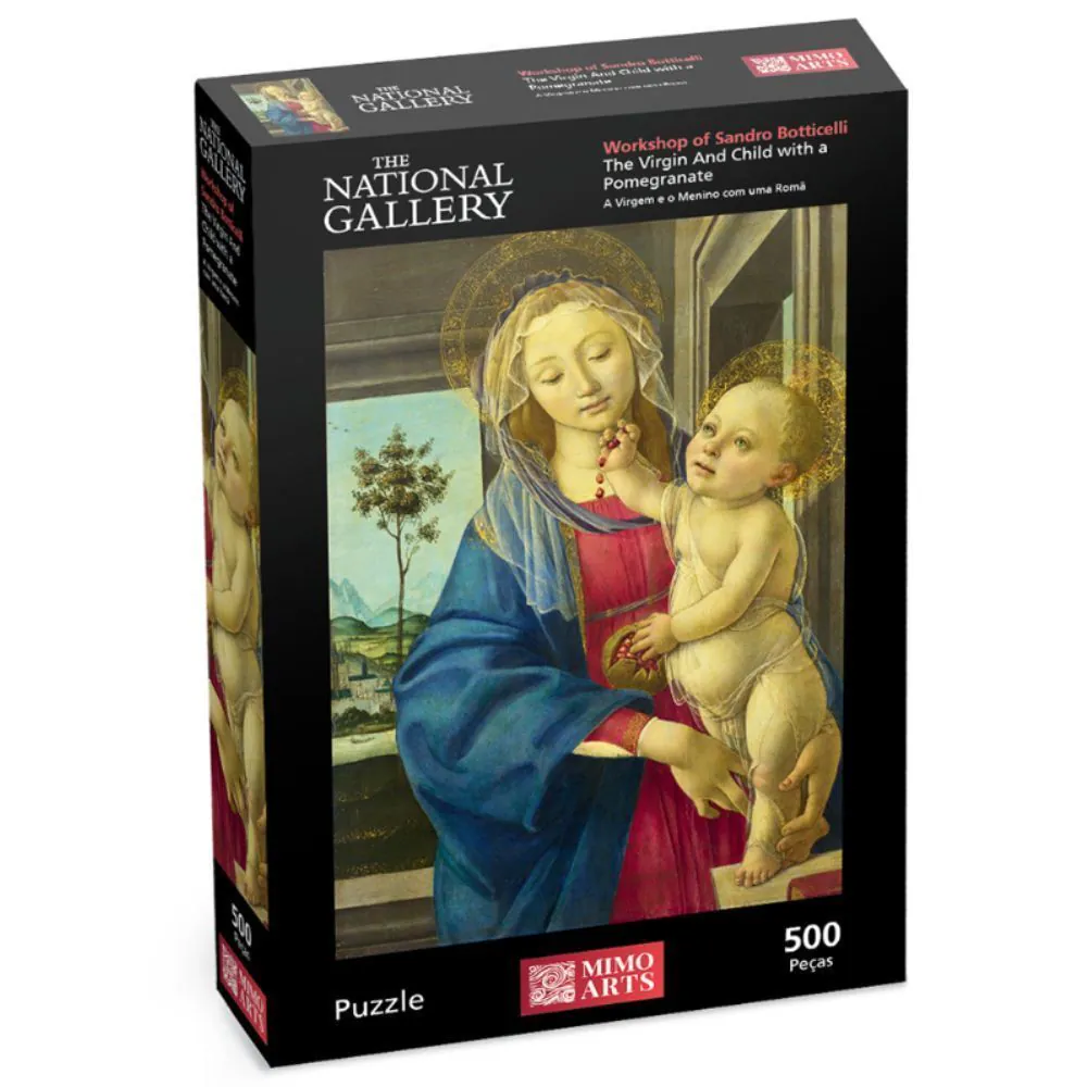 Quebra-Cabeça a Virgem e o Menino 500 Peças Mimo Toys - 2608
