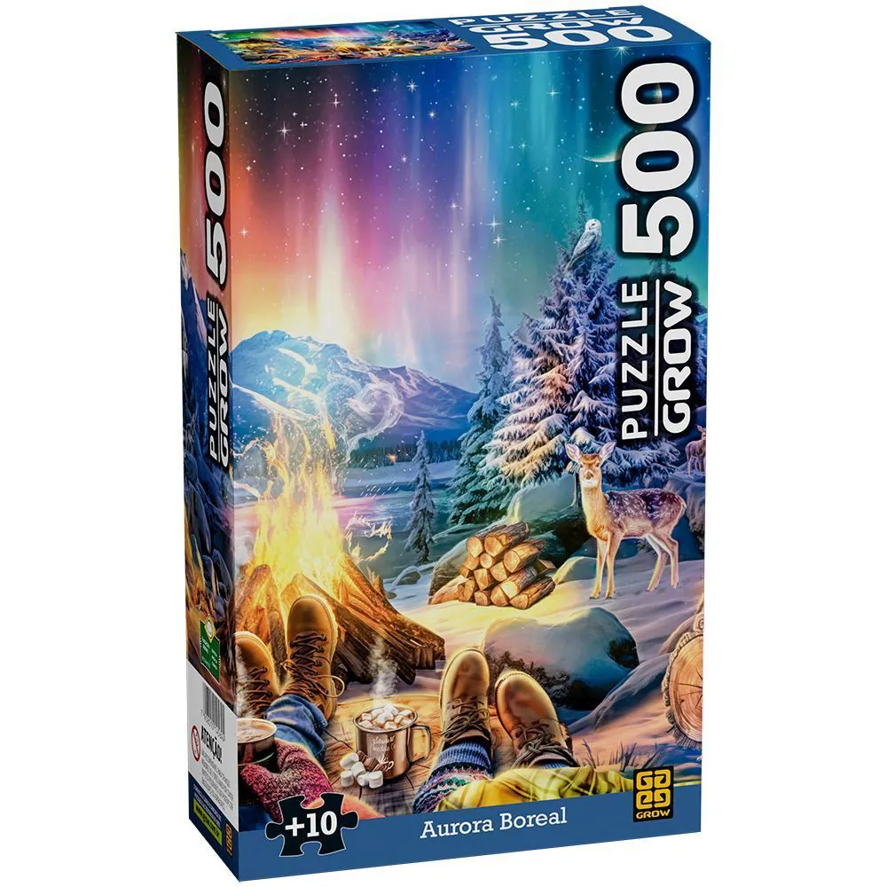 Quebra-Cabeça Aurora Boreal 500 Peças Grow - 0469