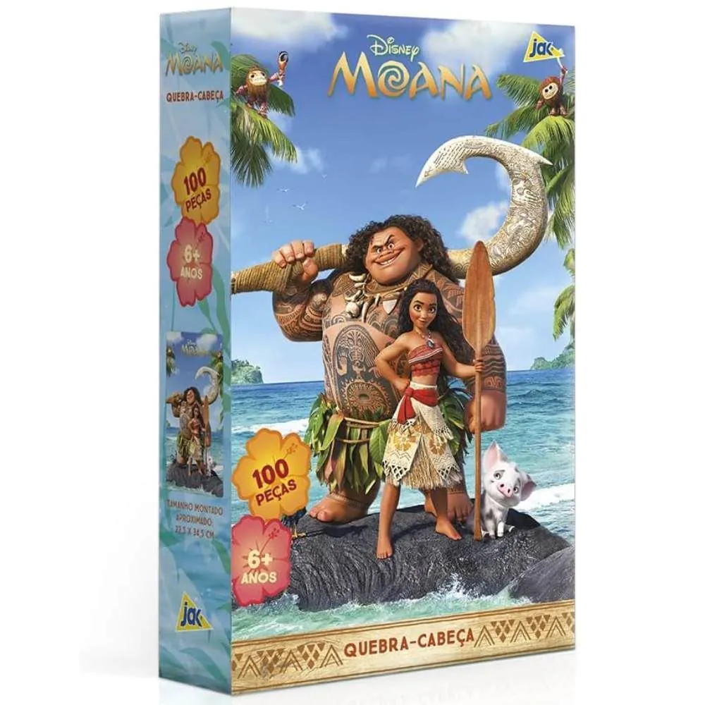 Quebra-Cabeça Moana 100 Peças Toyster