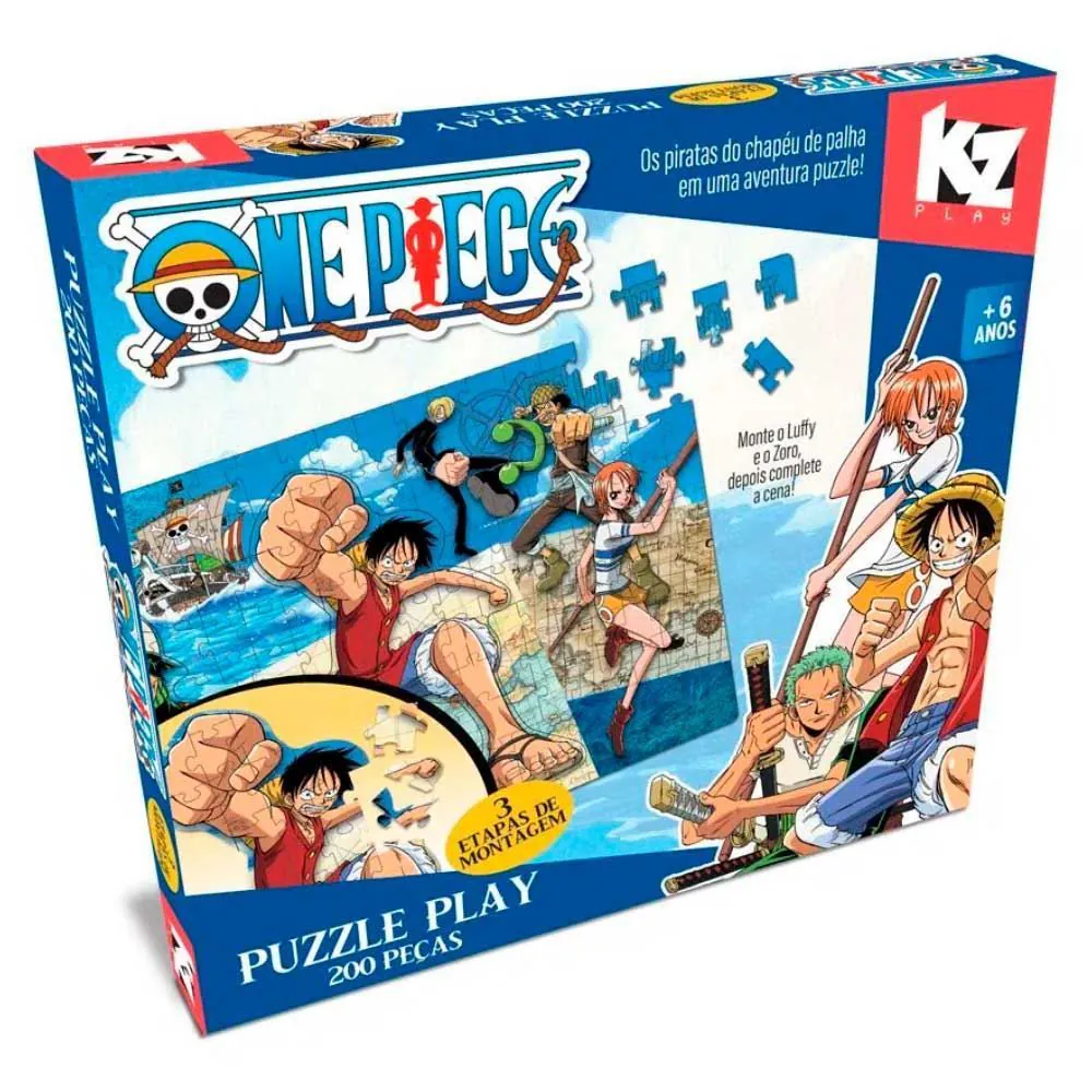 Quebra-Cabeça One Piece 200 Peças Elka Kz - 1225