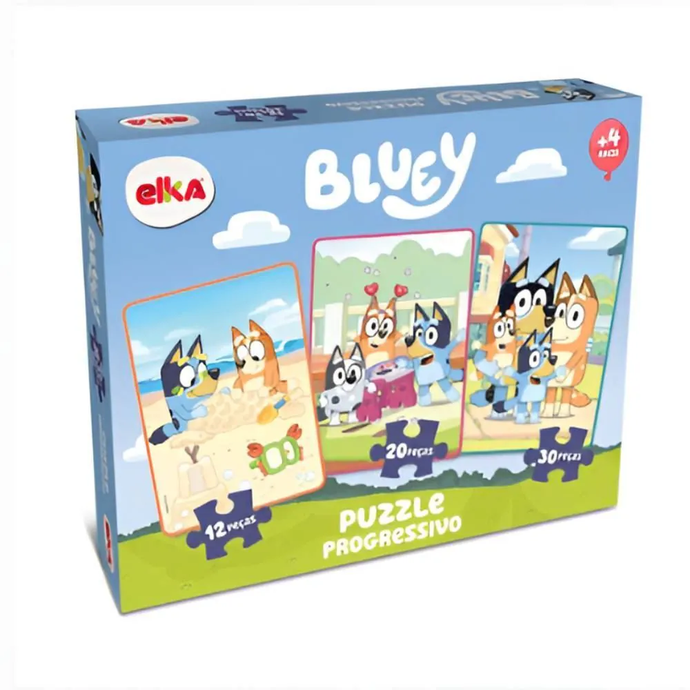 Quebra-Cabeça Progressivo Bluey Elka - 1317