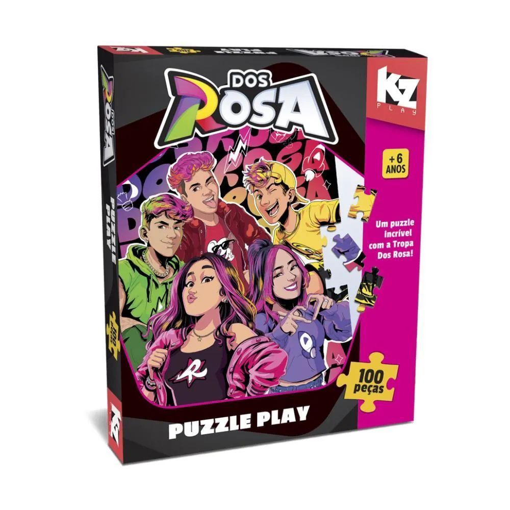Quebra-Cabeças Puzzle Play 100 Peças dos Rosa Elka Kz - 1329