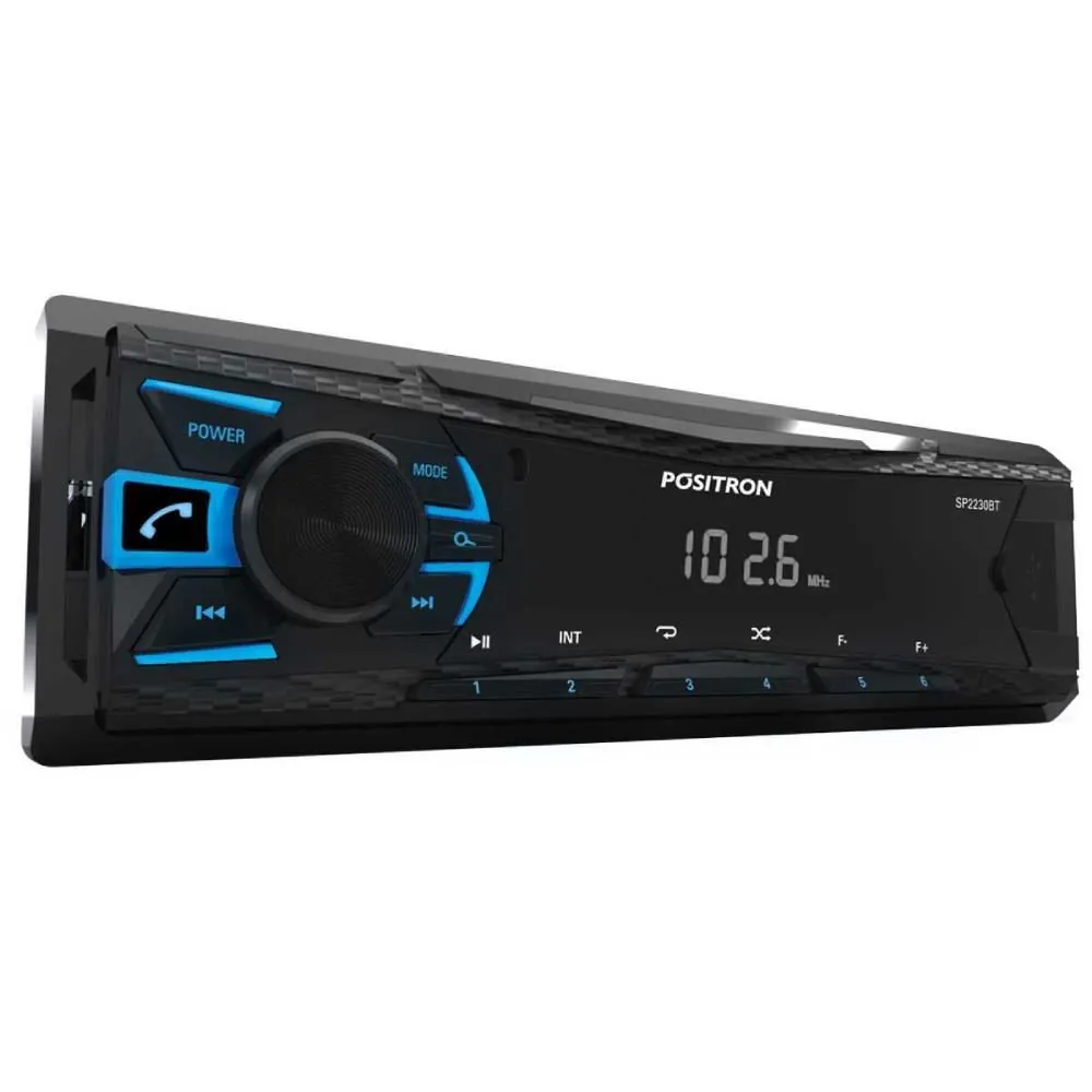 Rádio Automotivo Mp3 Player Sp2230 com Bluetooth Positron - 1 Din