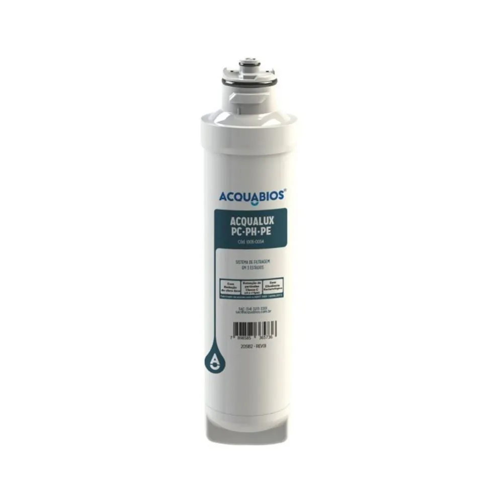 Refil Acquabios Acqualux Pc/Ph/Pe para Purificador Electrolux - 1005-0054