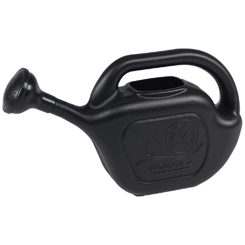 Regador Plástico Metasul 5 Litros Preto - 013201046