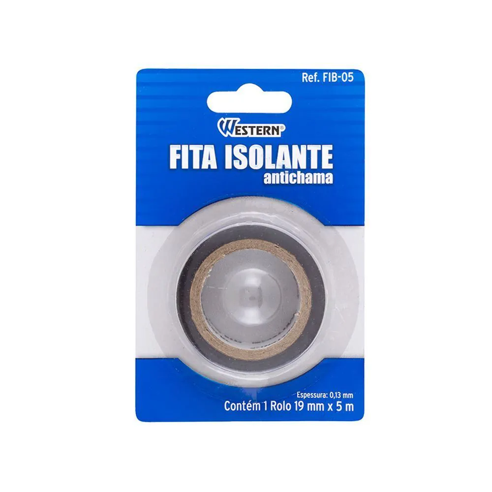 Rolo de Fita Isolante 19Mm X 5M Western - FIB-05