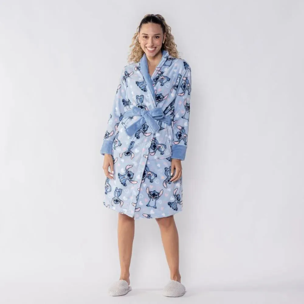 Roupão Adulto Unissex Disney Microfibra Gg - Stitch