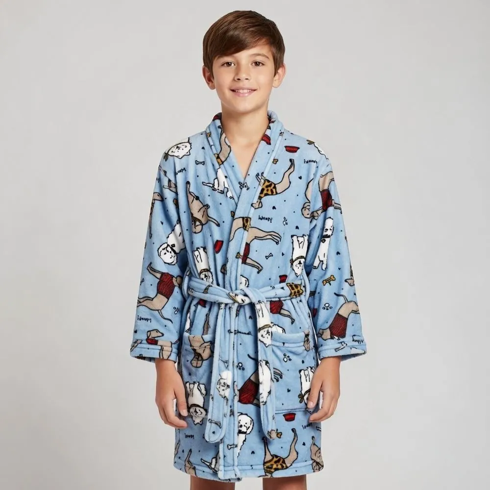Roupão Infantil G Microfibra Lumini Kids - Animais