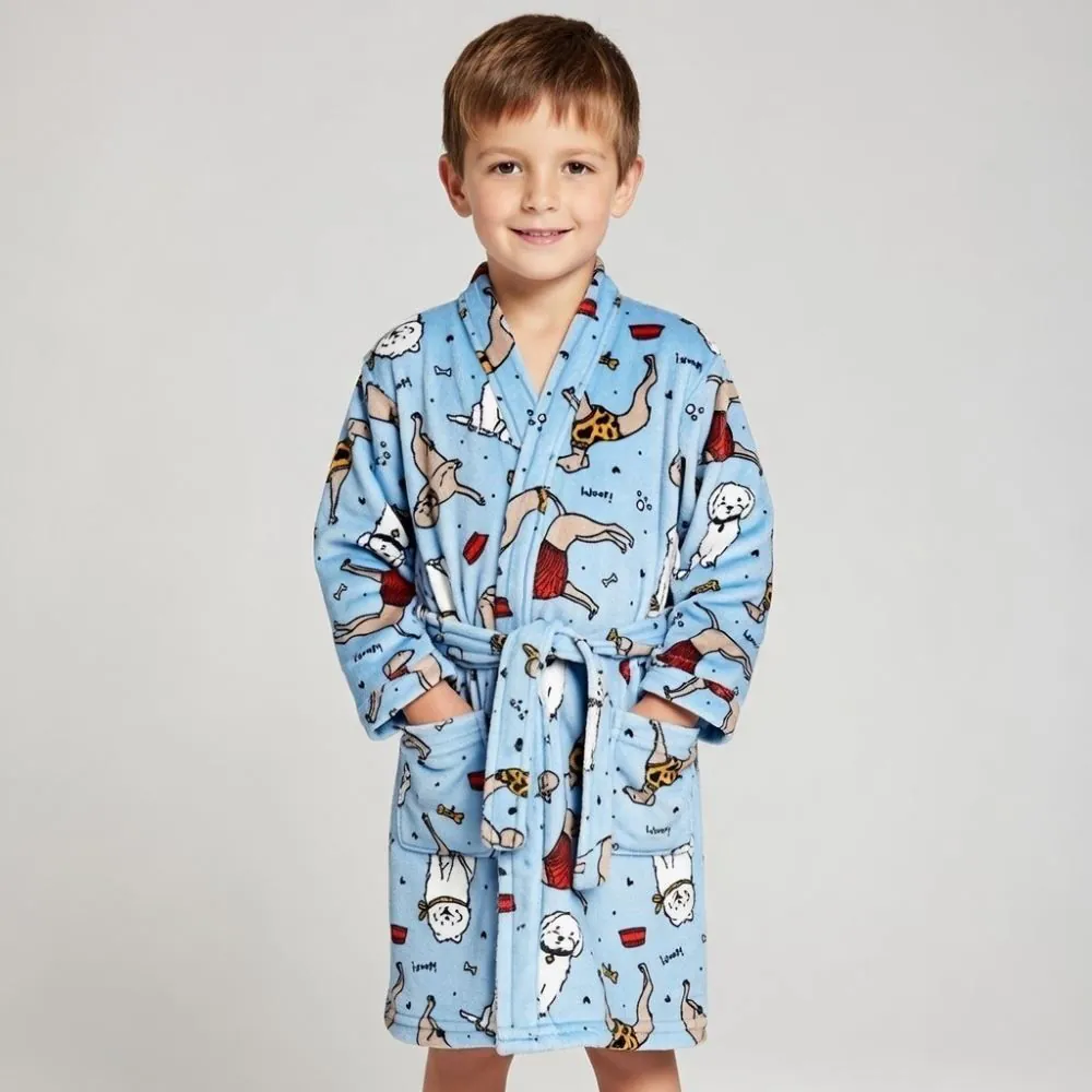 Roupão Infantil P Microfibra Lumini Kids - Animais
