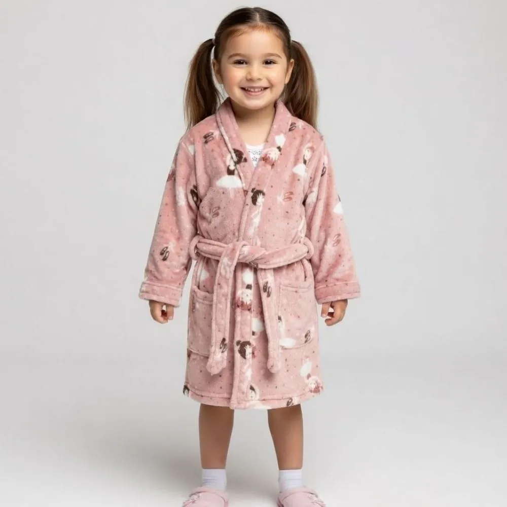 Roupão Infantil P Microfibra Lumini Kids - Bailarina