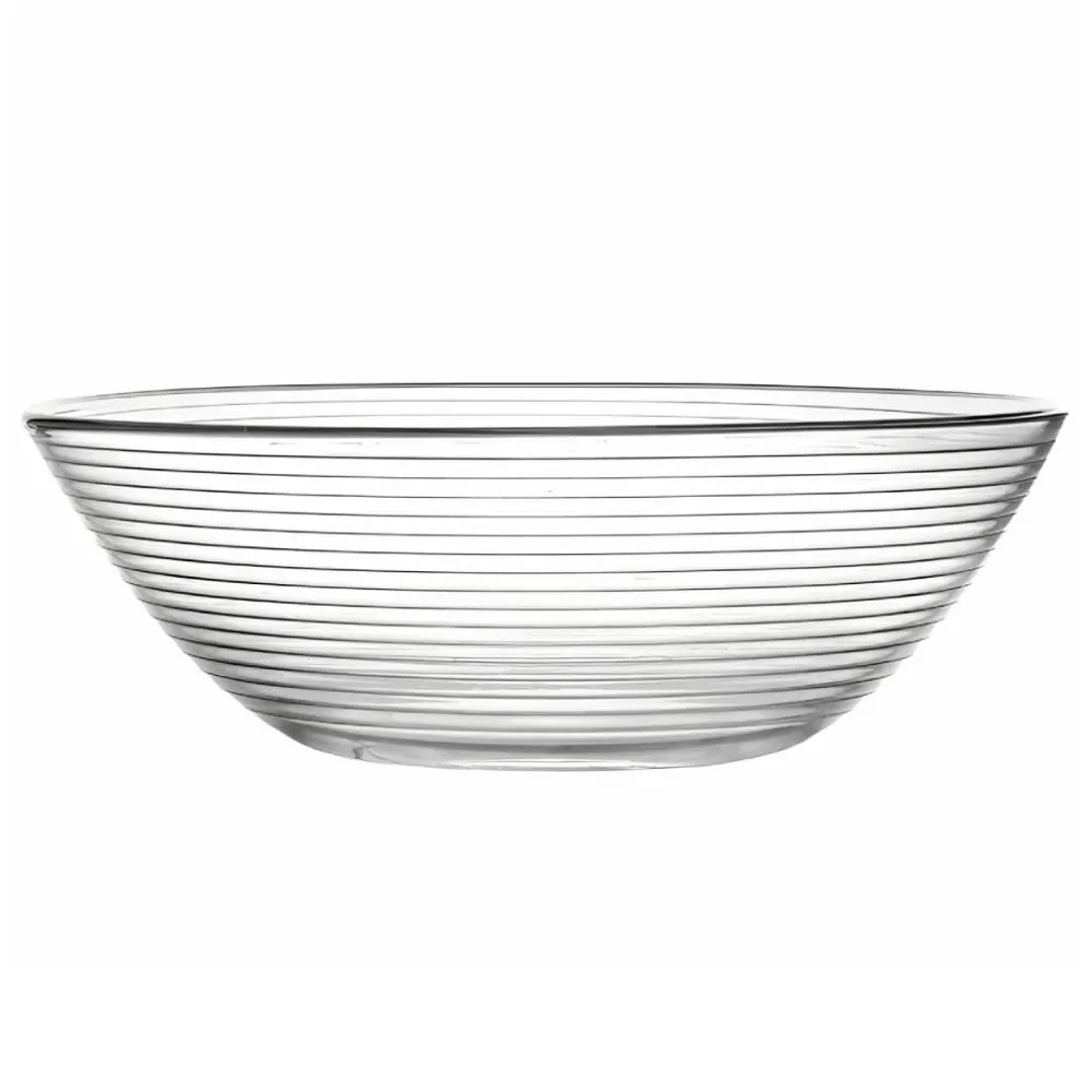 Saladeira de Vidro Clear Lines 2,9 Litros Inga - Transparente