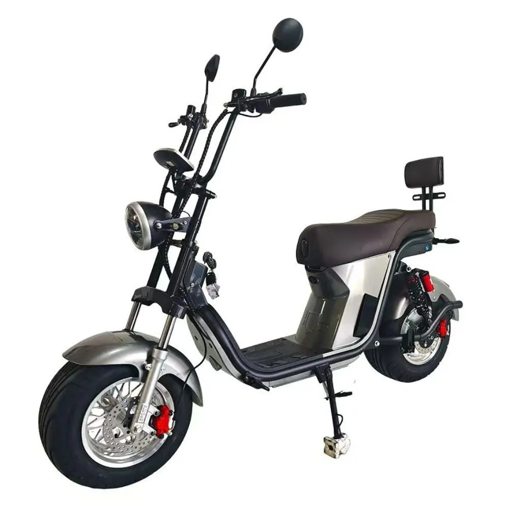 Scooter Elétrica Primar Hr9 1000W 60V 12Ah Lítio - Cinza