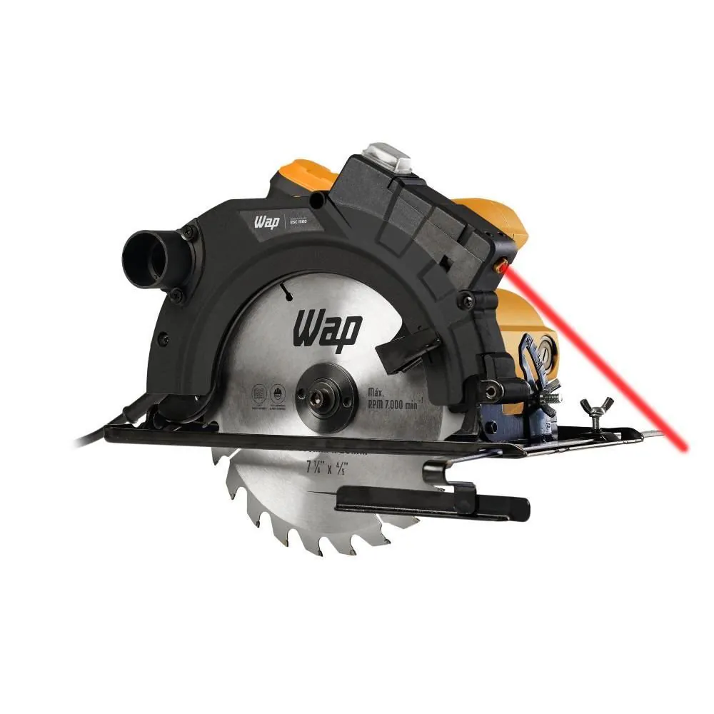 Serra Circular Wap Esc 1500 Guia Laser