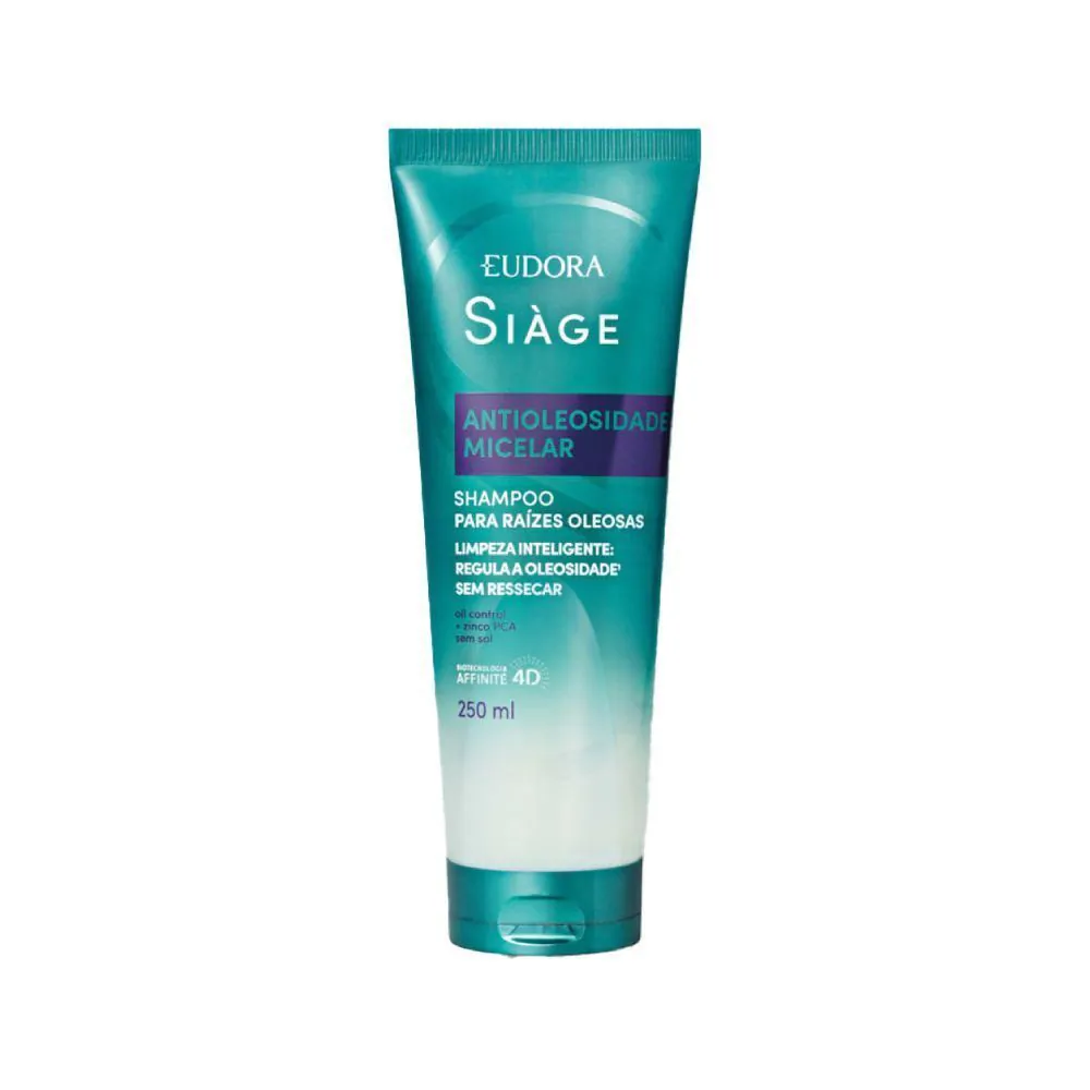 Shampoo Eudora Siàge Antioleosidade Hidratante Micelar - 250