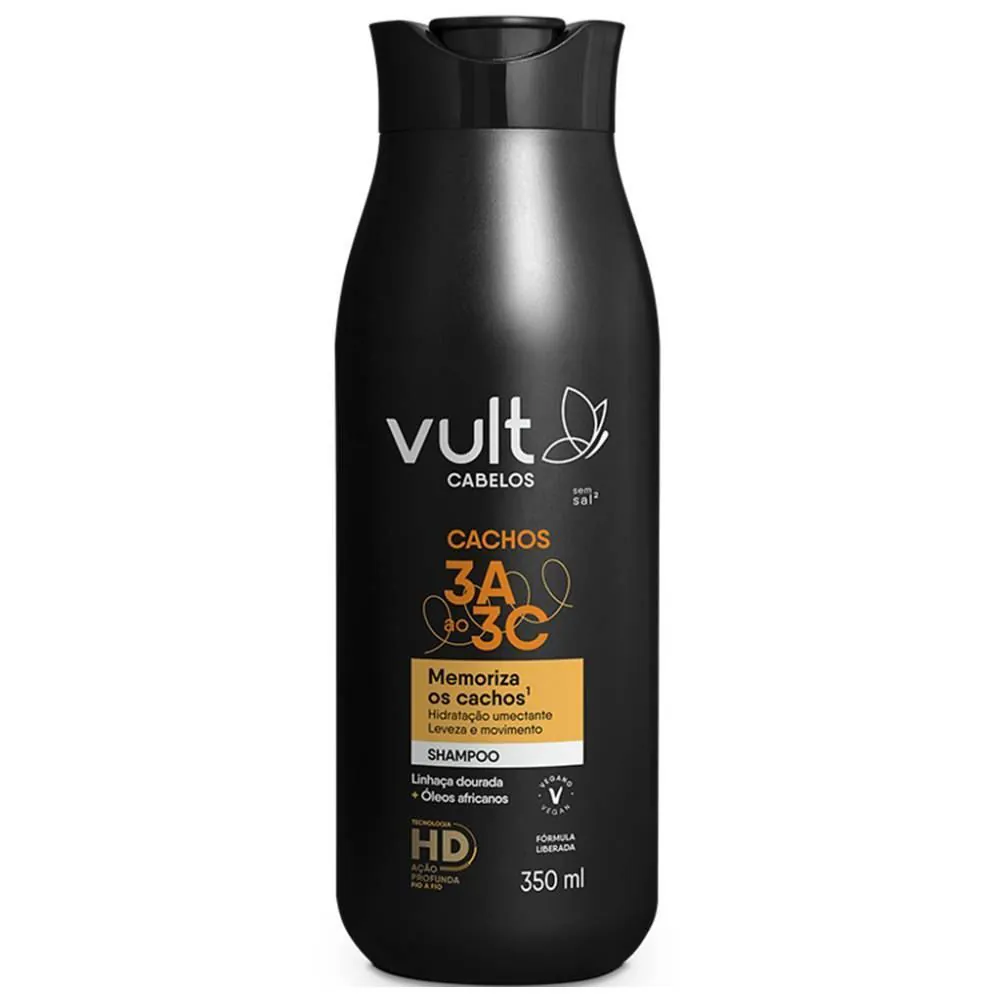 Shampoo Vult Cabelo Cachos 3A a 3C - 350ml