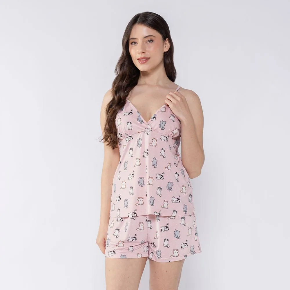 Short Doll Feminino de Liganete Holla Estampado