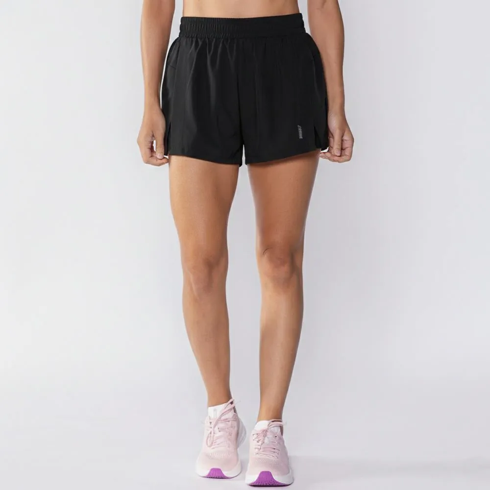 Short Fitness Feminino Duplo Tactel Scream Preto