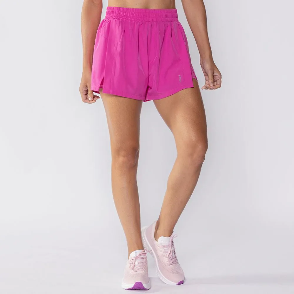 Short Fitness Feminino Duplo Tactel Scream Rose 17-2624
