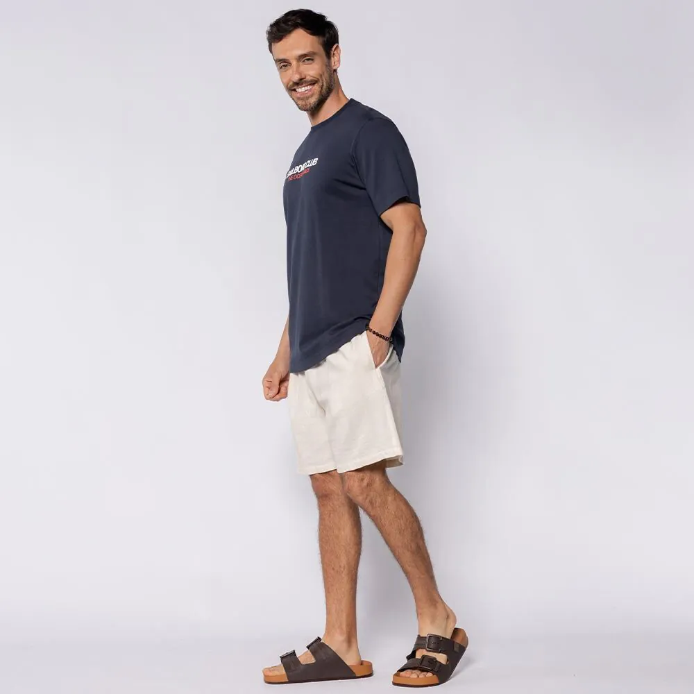 Short Masculino em Viscolinho com Textura Thing Natural