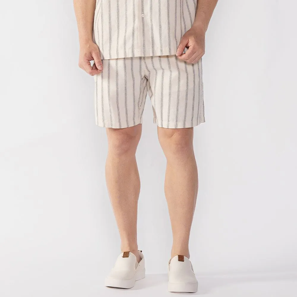 Short Masculino Listrado Thing Off White