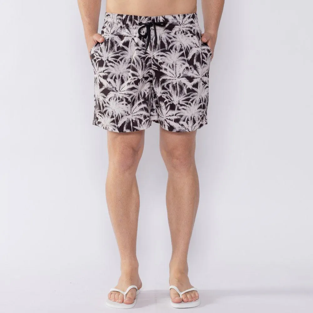 Shorts Tactel Estampado Marc Alain Black25-03
