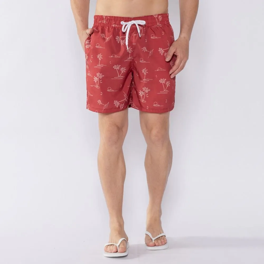 Shorts Tactel Estampado Marc Alain Black25-06
