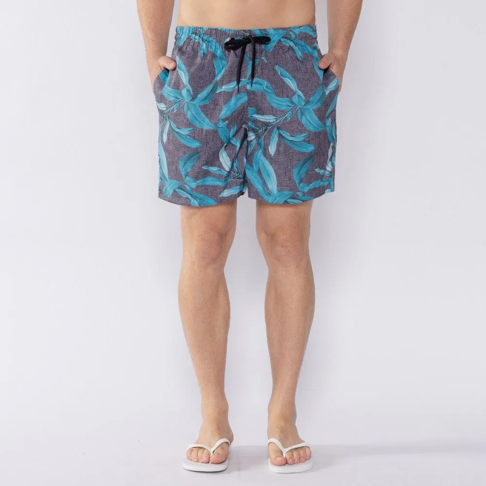 Shorts Tactel Estampado Marc Alain Black25-08