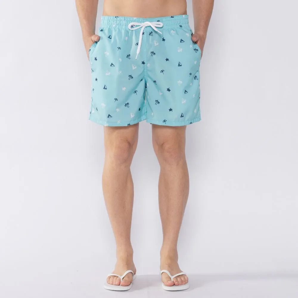 Shorts Tactel Estampado Marc Alain Black25-12
