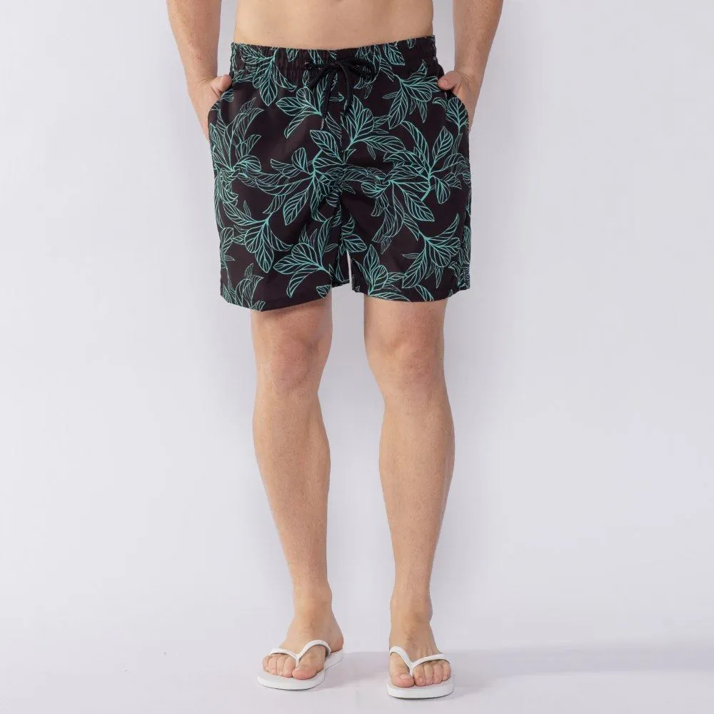 Shorts Tactel Estampado Marc Alain Black25-14