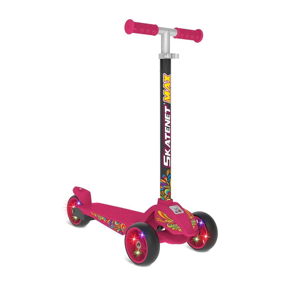 Skatenet Max Led Ajustável Pink Brinquedos Bandeirante - 1591