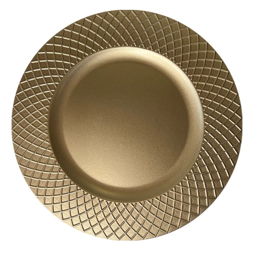 Sousplat Garden 33 cm - Ouro Velho