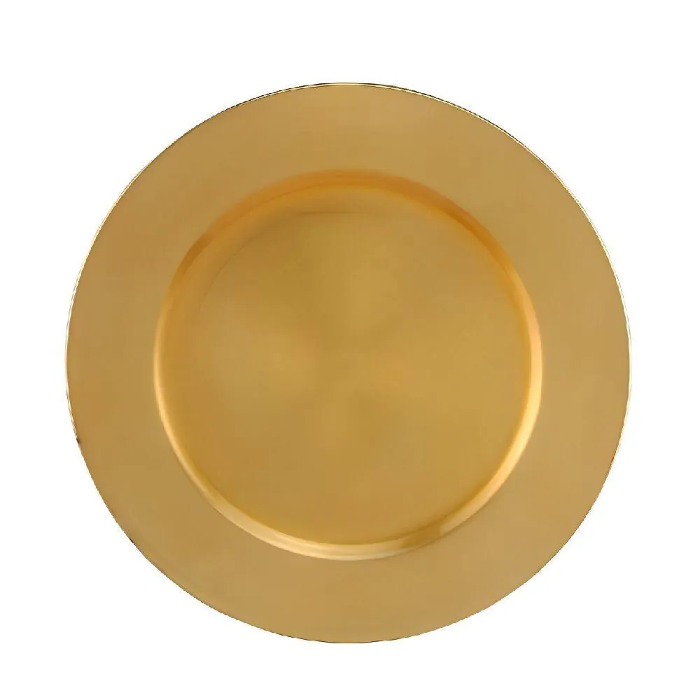 Sousplat Opala Plástico Lyor - Dourado