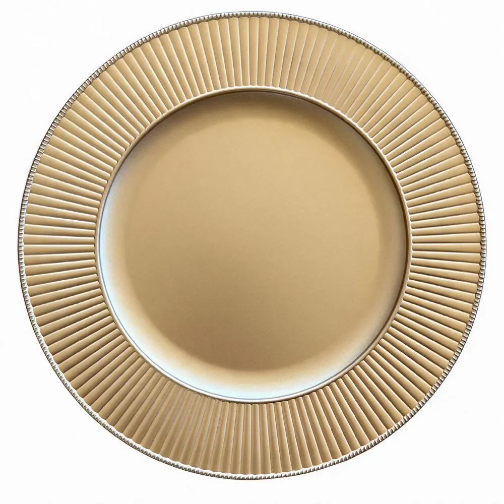 Sousplat Verona 33 cm - Dourado Ouro Velho