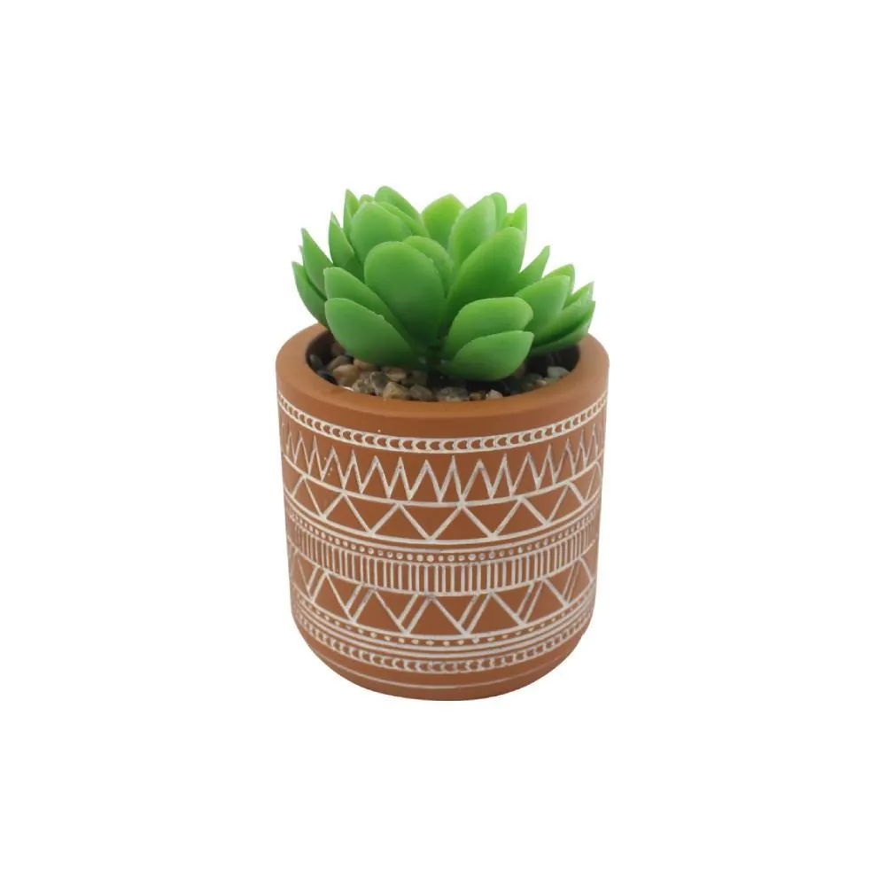 Suculenta Artificial com Vaso Cimento 10,5Cm - Sortido