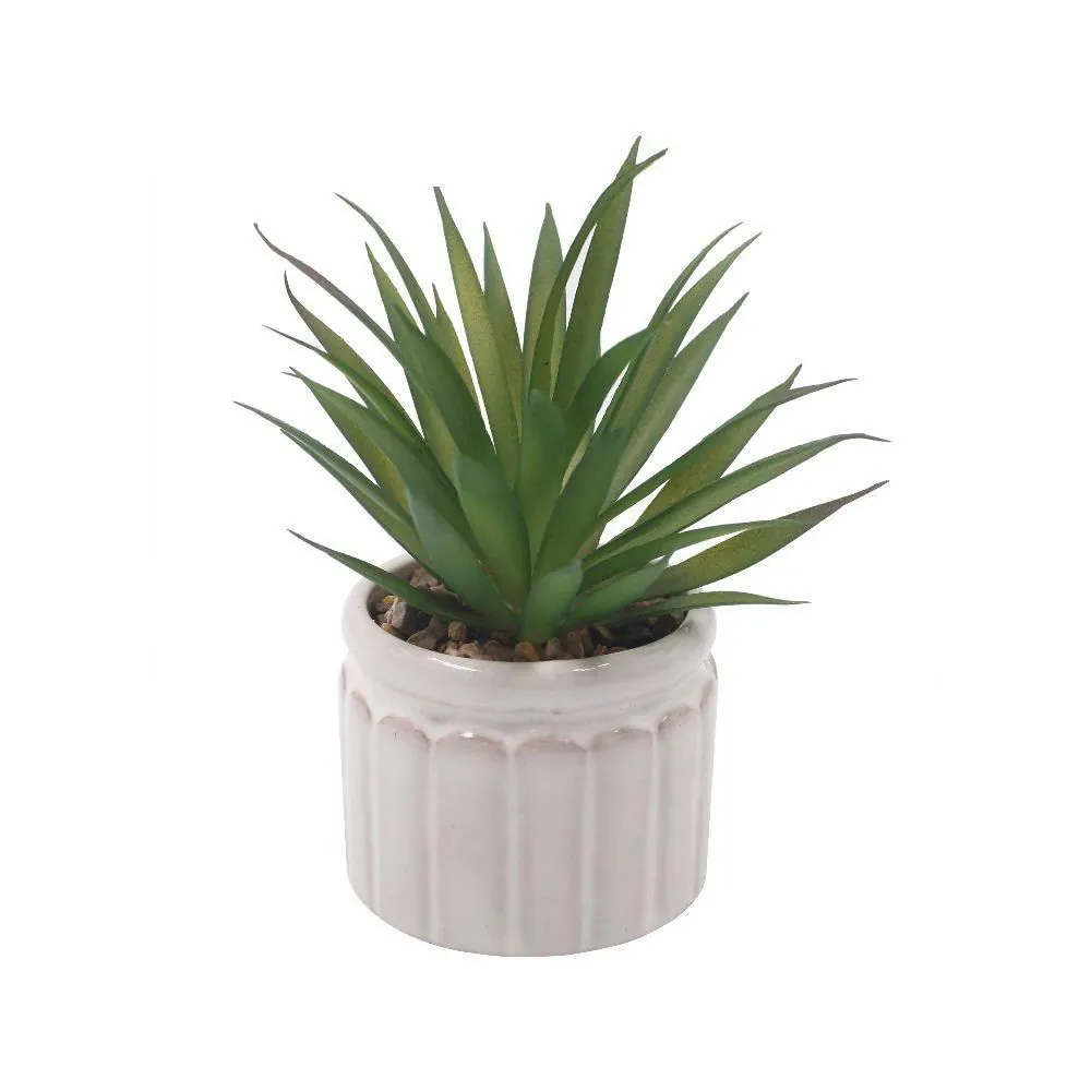 Suculenta Artificial com Vaso de Cerâmica 14Cm - Sortido