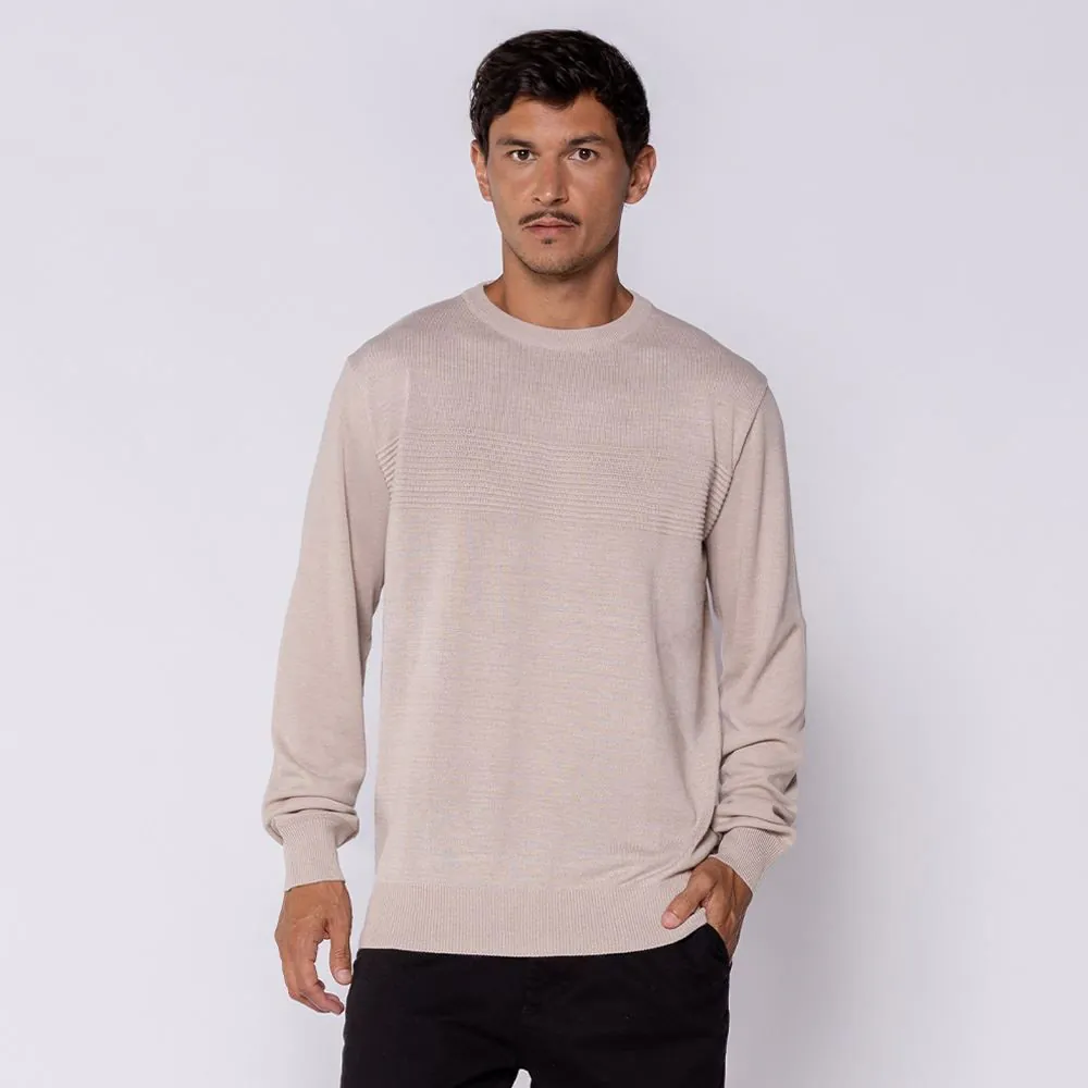 Suéter Masculino em Tricot com Textura Thing Natural