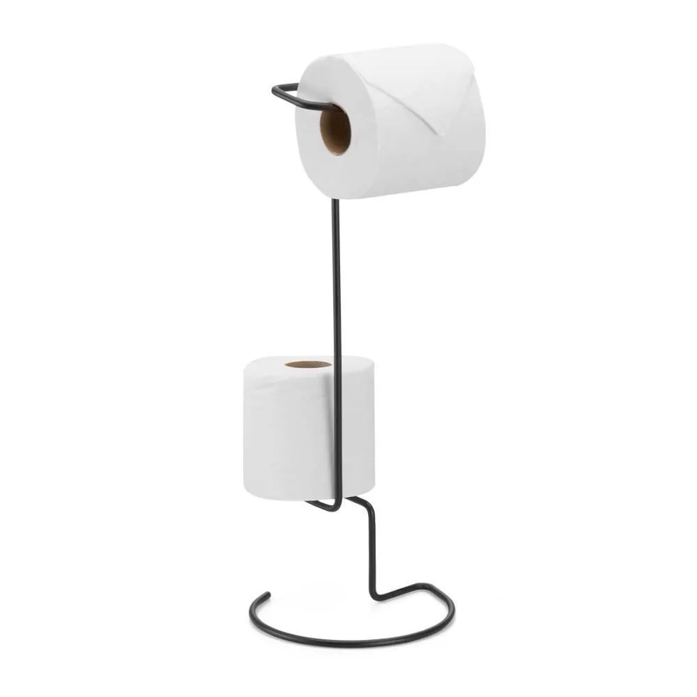 Porta-Papel Higiênico com Dispenser Unic Black Arthi - Black