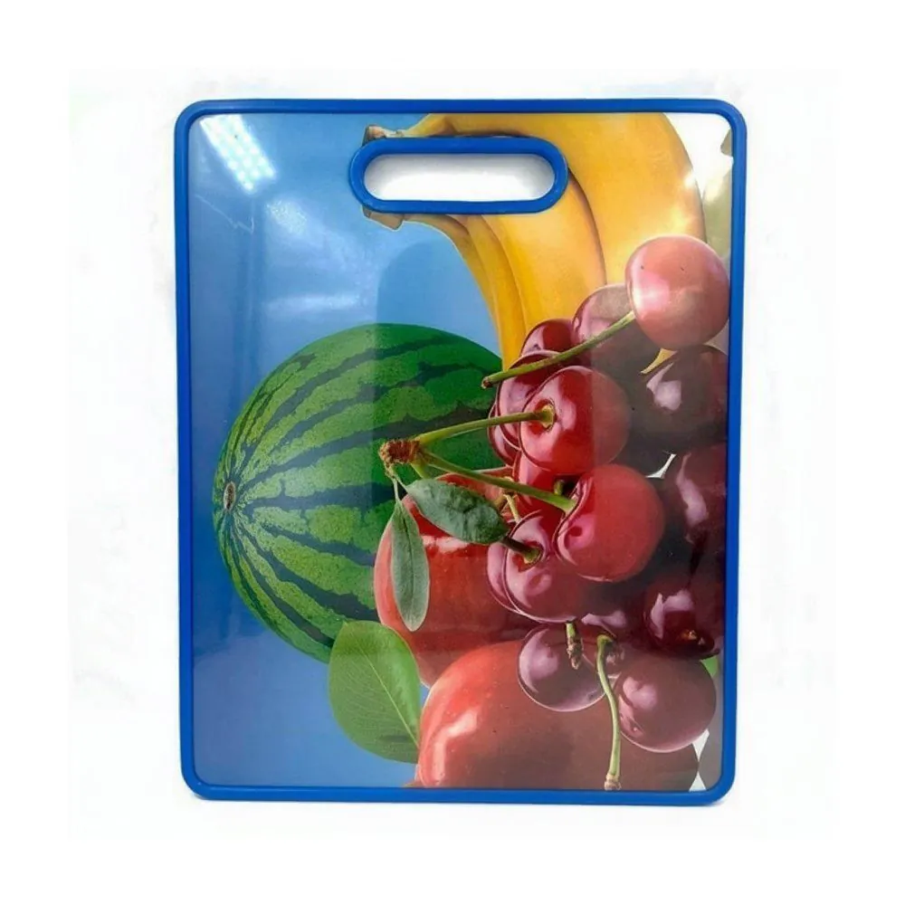 Tábua de Corte Plástico Estampado 38Cm - Frutas