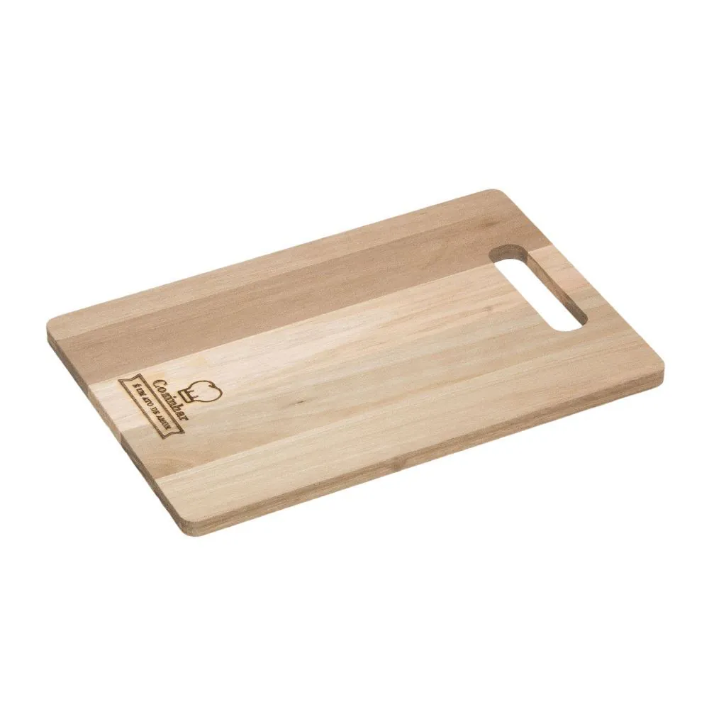 Tábua de Servir com Alça Eucalipto 33Cm Stolf