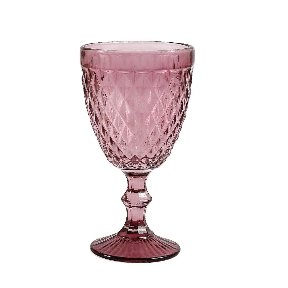 Taça de Água Bico de Jaca 320Ml - Rosa Diamante
