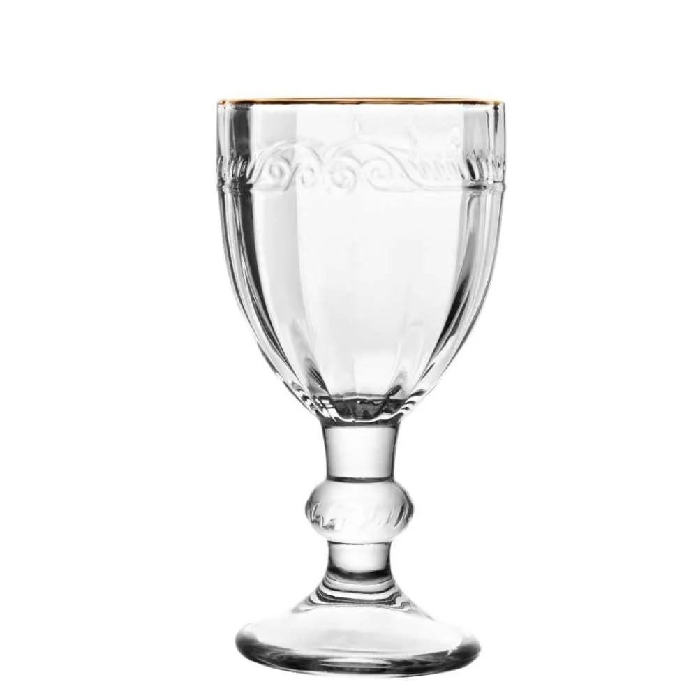 Taça de Licor Imperial Filete Dourado Lyor 50Ml - Transparente