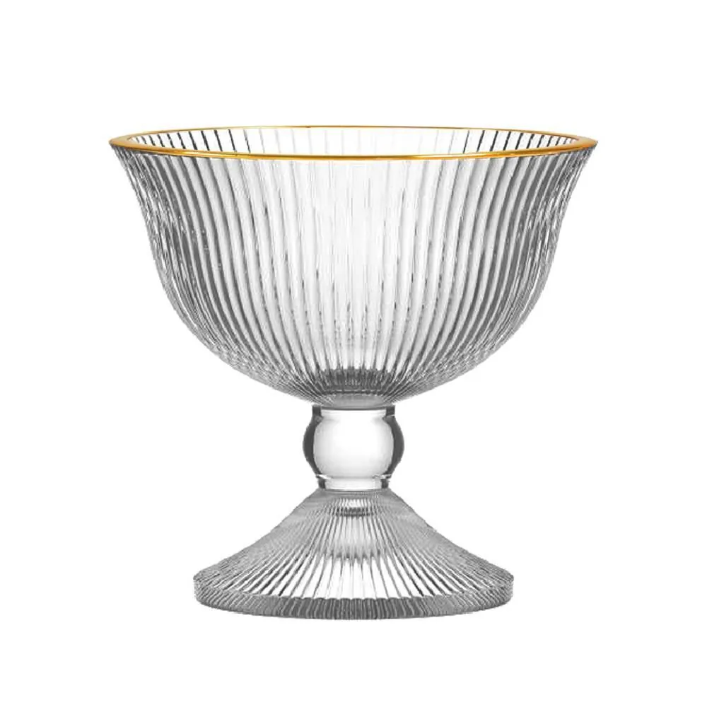 Taça de Sobremesa Graffiato com Filete Dourado 200Ml - Hauskraft