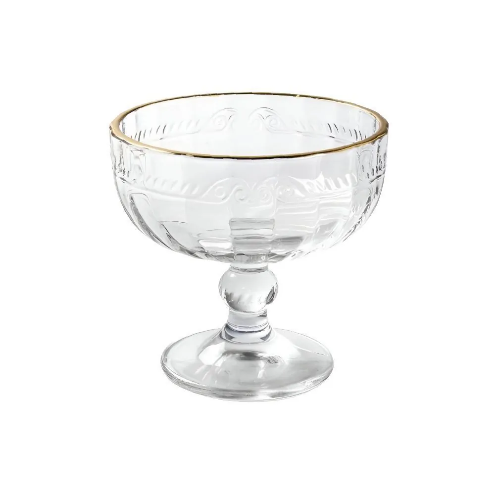 Taça de Sobremesa Imperial com Filete Dourado Lyor 200Ml - Cristal
