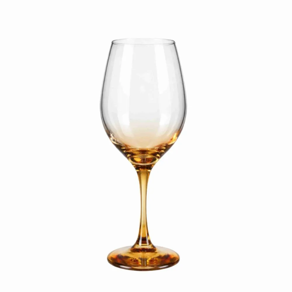 Taça de Vinho Barone Demi Âmbar 385Ml - Vidro