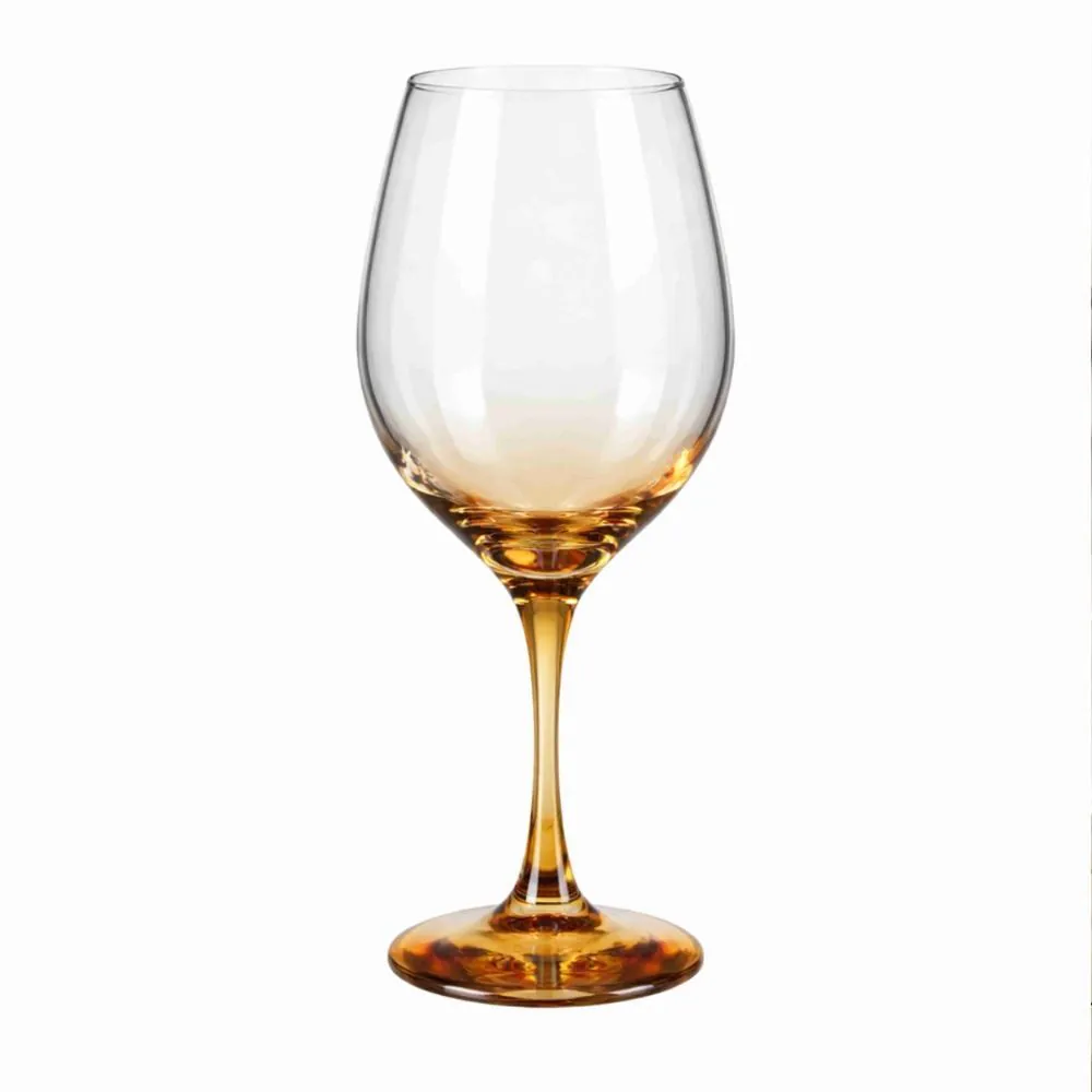 Taça de Vinho Barone Demi Âmbar 490Ml - Vidro